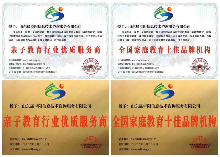 山東晟卓陽信息技術咨詢服務斬獲全套AAA資質，引領科學家庭教育新風尚
